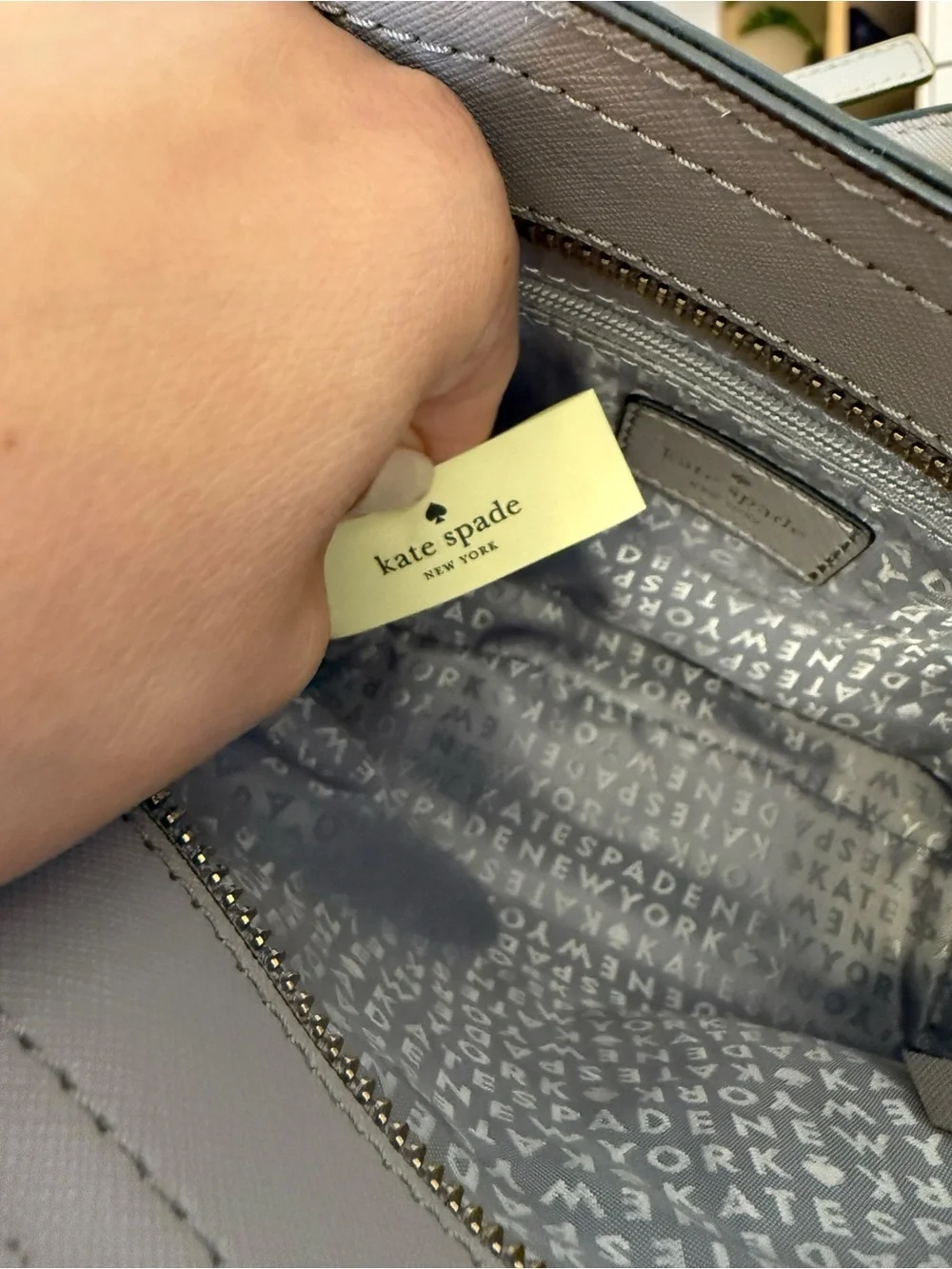 Kate Spade Star Bright Owl Mini Hadlee Satchel Crossbody Bag - Gray